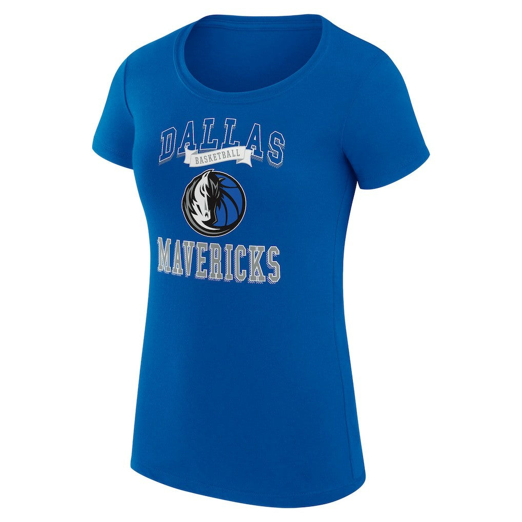 Dallas Mavericks G-III 4Her by Carl Banks Women's Super-Slim Fit Lightweight Team Logo T-Shirt sale - Blue sale