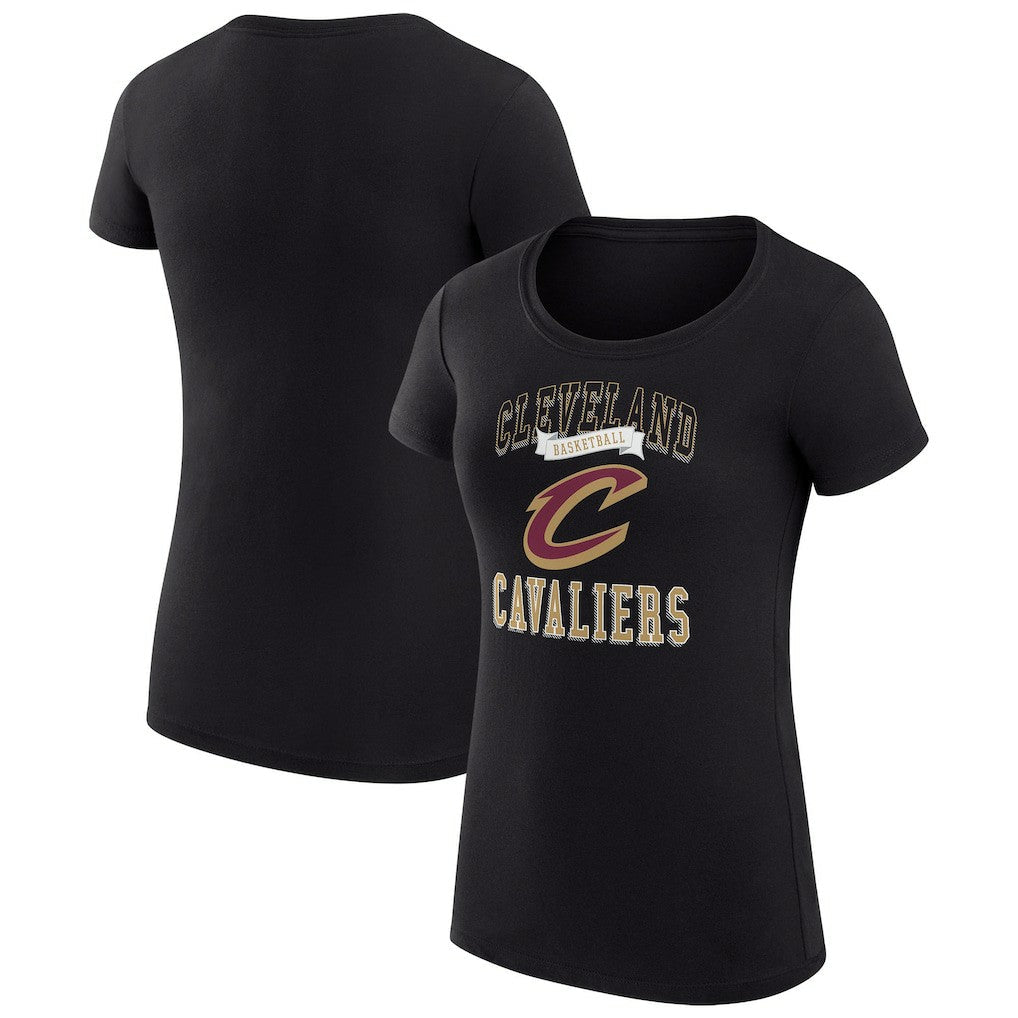 Cleveland Cavaliers G-III 4Her by Carl Banks Women's Super-Slim Fit Lightweight Team Logo T-Shirt sale - Black for sale