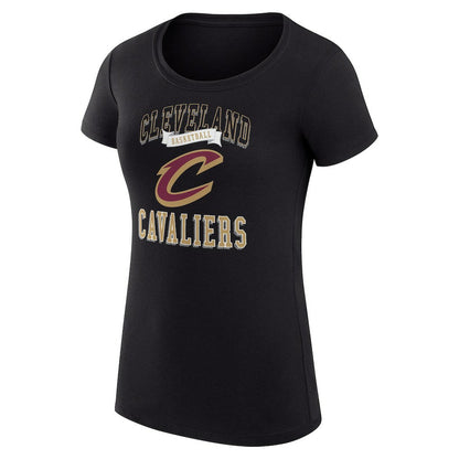 Cleveland Cavaliers G-III 4Her by Carl Banks Women's Super-Slim Fit Lightweight Team Logo T-Shirt sale - Black for sale