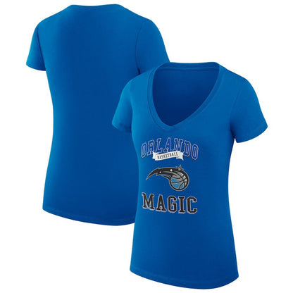 Orlando Magic G-III 4Her by Carl Banks Women's Super-Slim Fit Lightweight Team Logo V-Neck T-Shirt - Blue on sale
