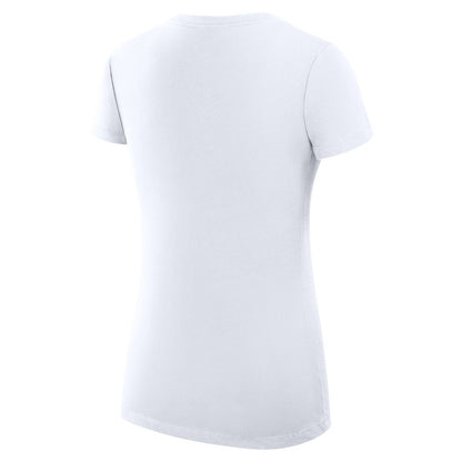 New York Knicks G-III 4Her by Carl Banks Women's Super-Slim Fit Lightweight Team Logo V-Neck T-Shirt - White for sale