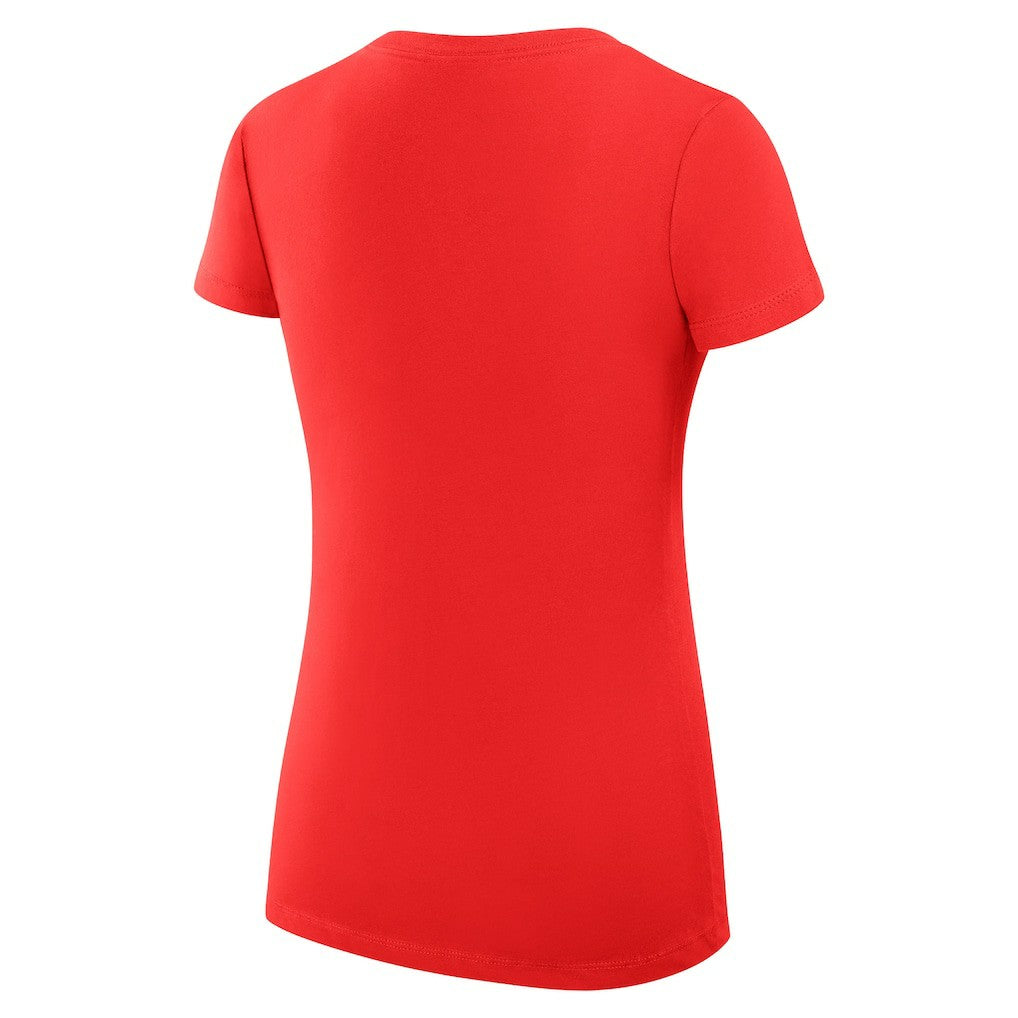 Atlanta Hawks G-III 4Her by Carl Banks Women's Super-Slim Fit Lightweight Team Logo V-Neck T-Shirt - Red outlet