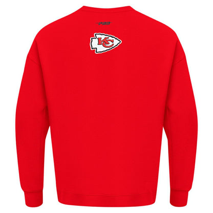 Kansas City Chiefs Pro Standard Turn It Up Drop Shoulder Pullover Sweatshirt - Red outlet