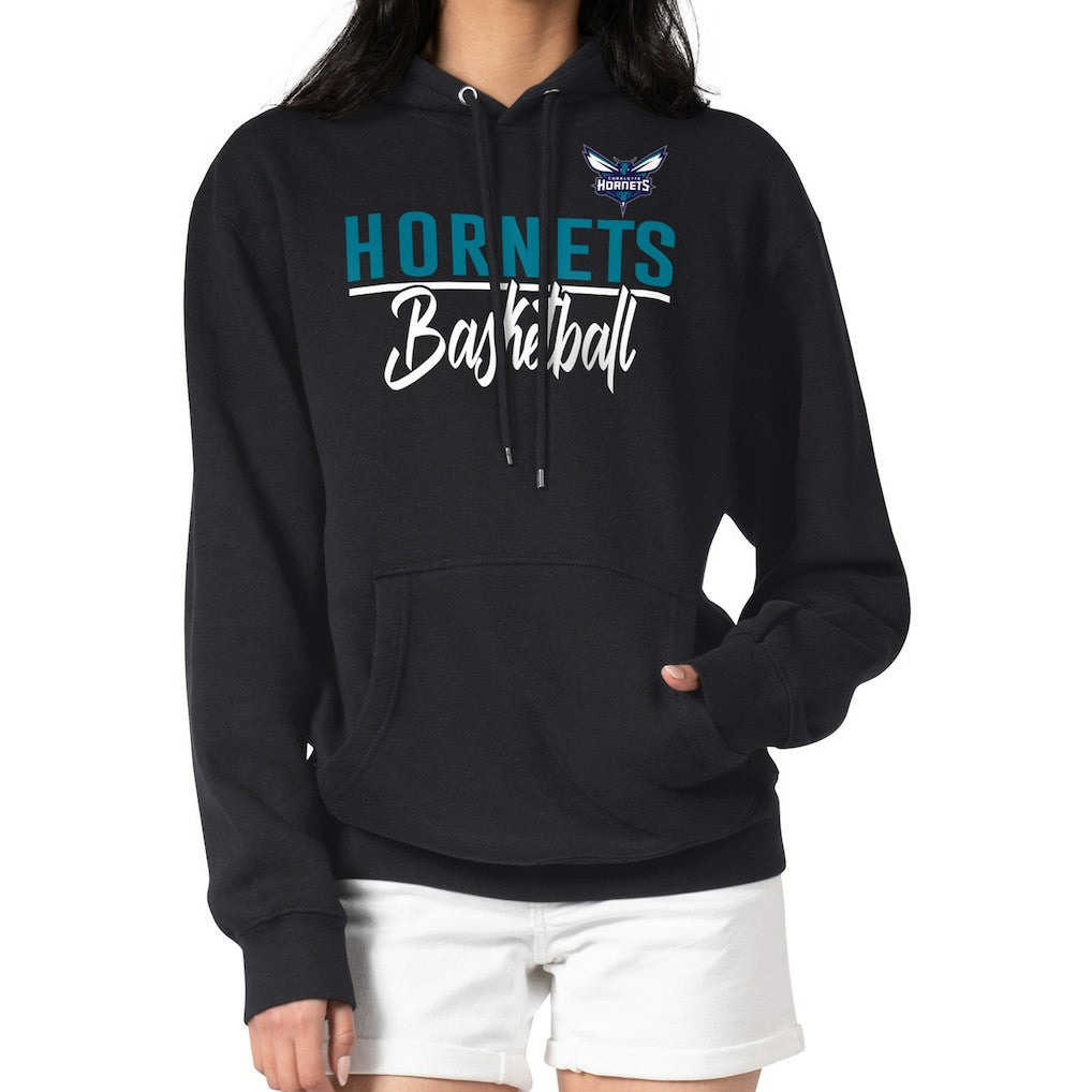 Charlotte Hornets G-III 4Her by Carl Banks Women's Graphics Fleece Pullover Hoodie - Black outlet