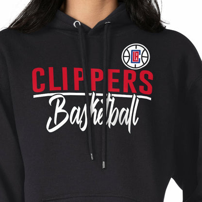 LA Clippers G-III 4Her by Carl Banks Women's Graphics Fleece Pullover Hoodie - Black shop