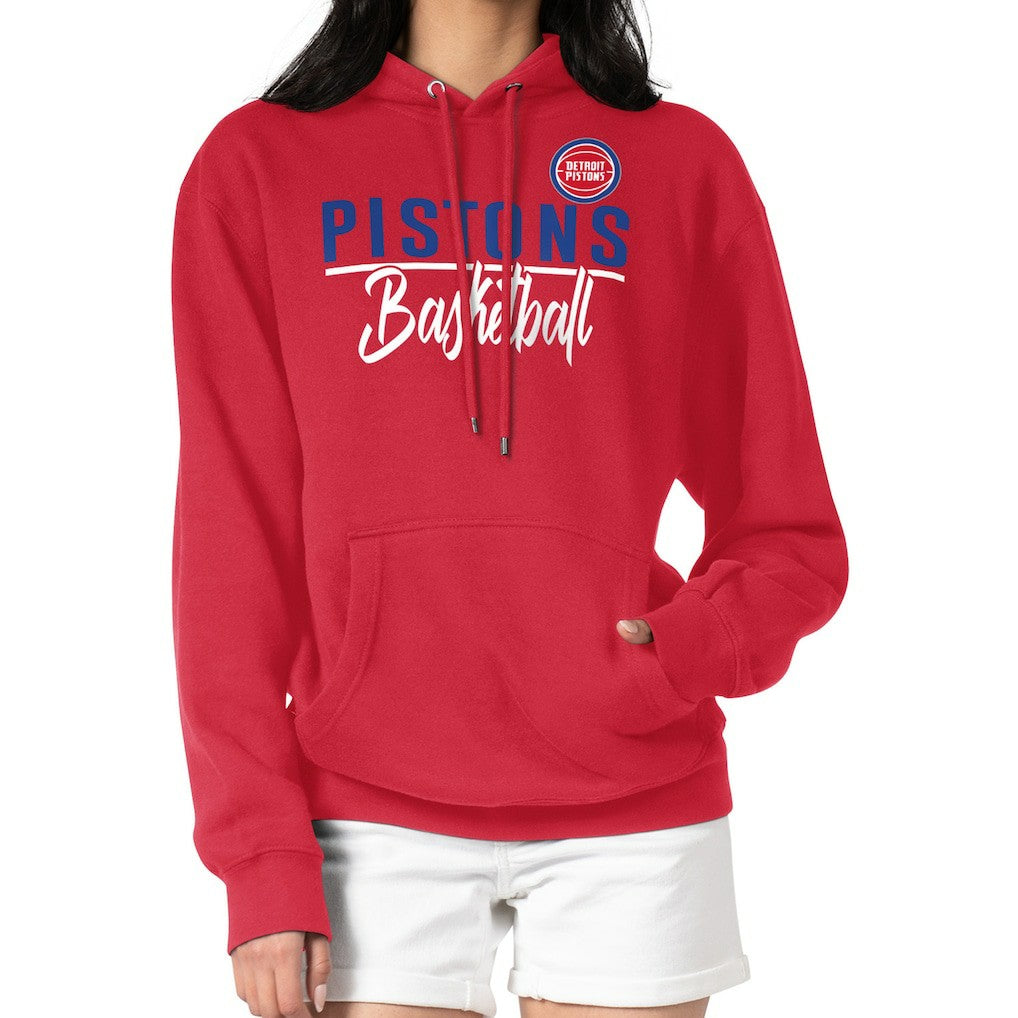 Detroit Pistons G-III 4Her by Carl Banks Women's Graphics Fleece Pullover Hoodie sale - Red for sale