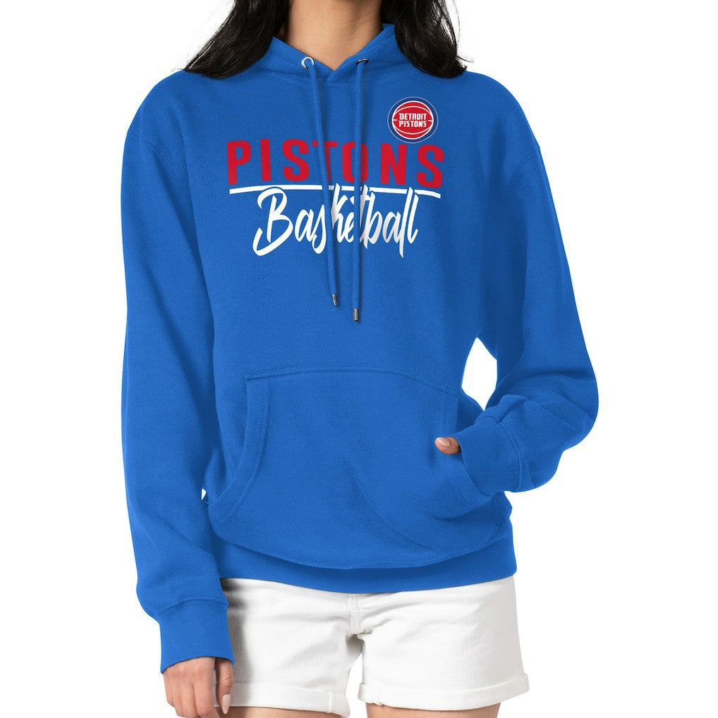 Detroit Pistons G-III 4Her by Carl Banks Women's Graphics Fleece Pullover Hoodie sale - Blue cheap