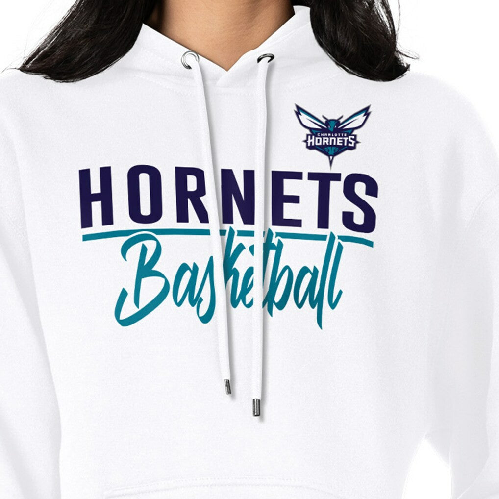 Charlotte Hornets G-III 4Her by Carl Banks Women's Graphics Fleece Pullover Hoodie - White cheap