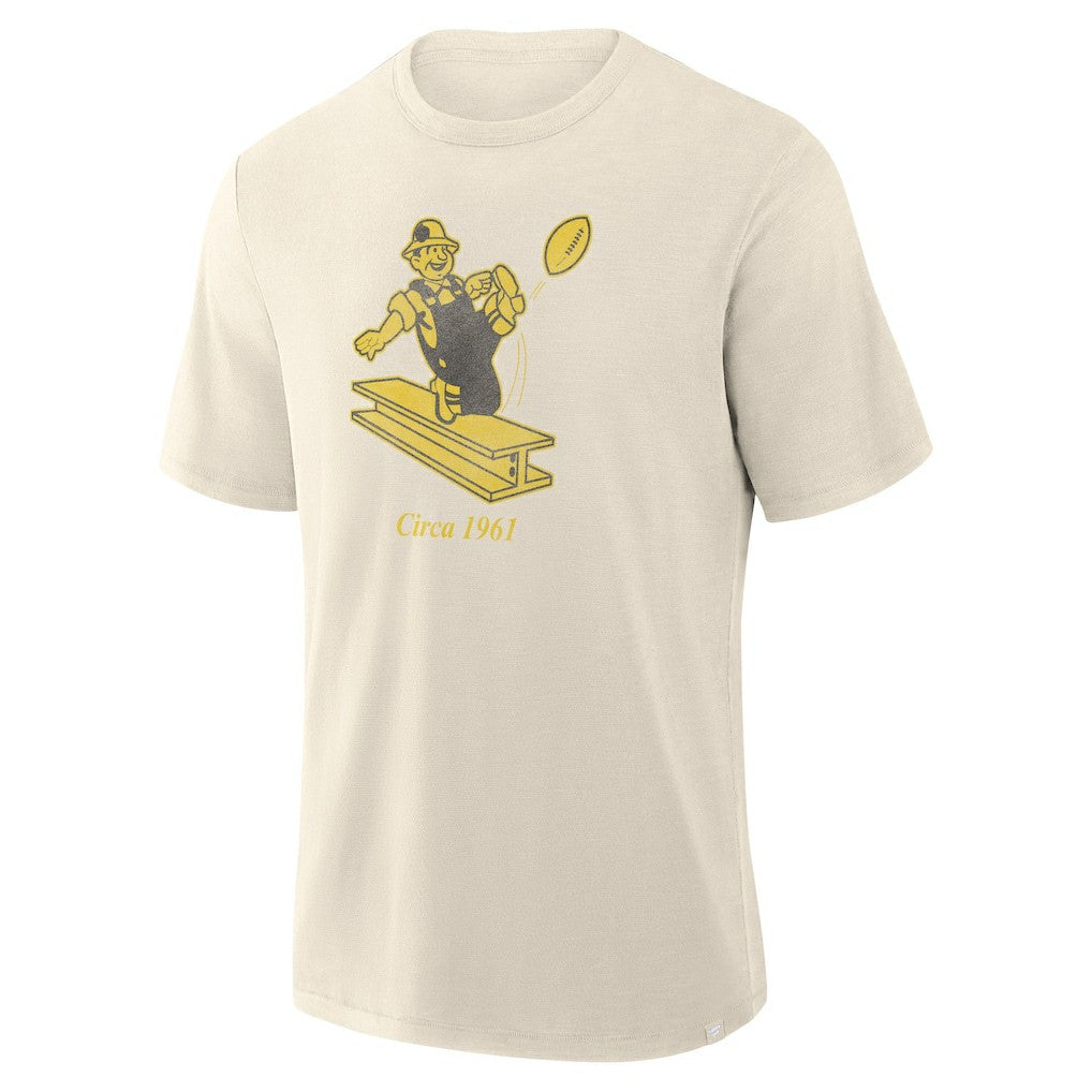 Pittsburgh Steelers Slub T-Shirt - Cream for sale