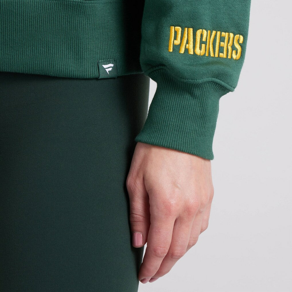 Green Bay Packers Women's Legacy Fleece Pullover Hoodie - Green outlet