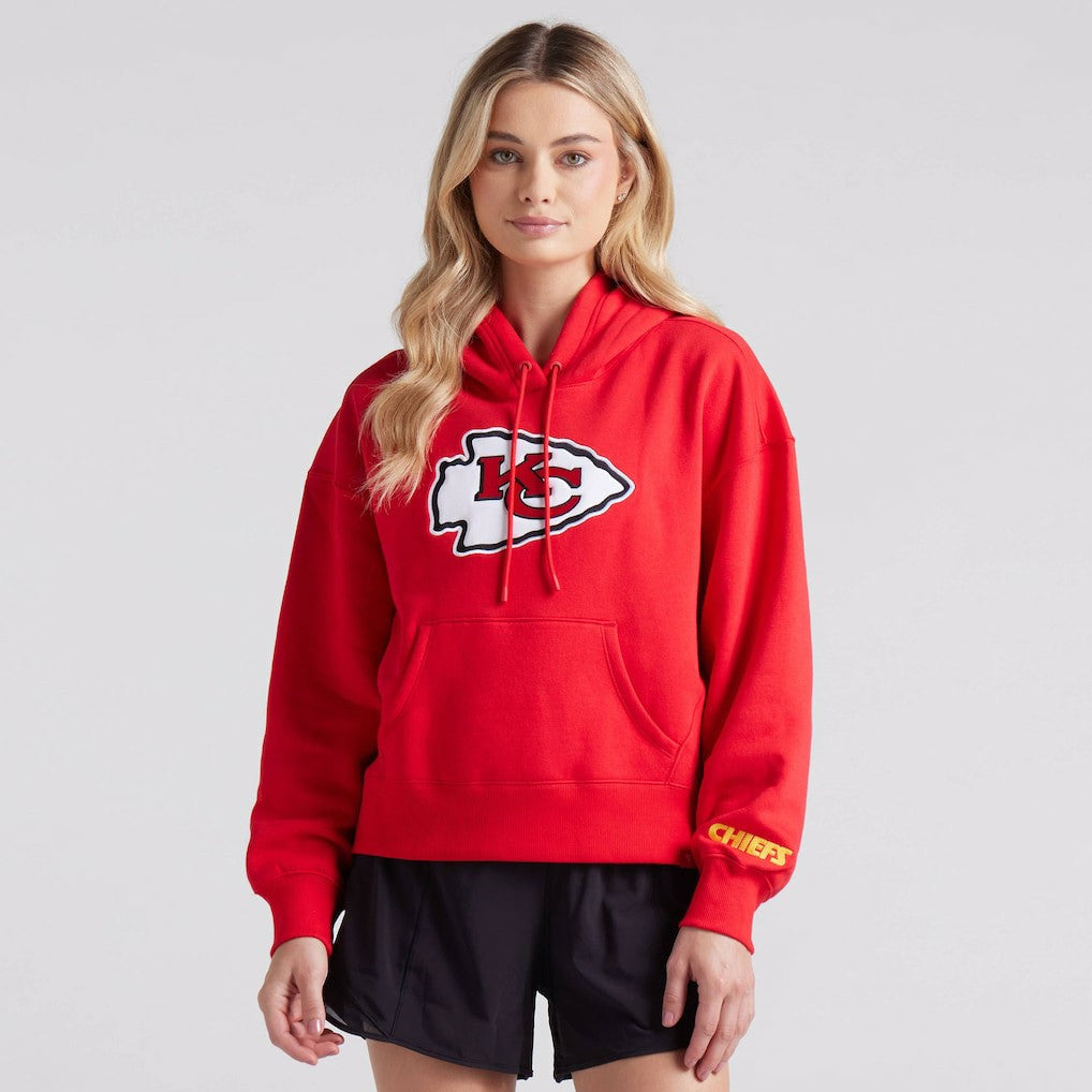 Kansas City Chiefs Women's Legacy Fleece Pullover Hoodie - Red on sale