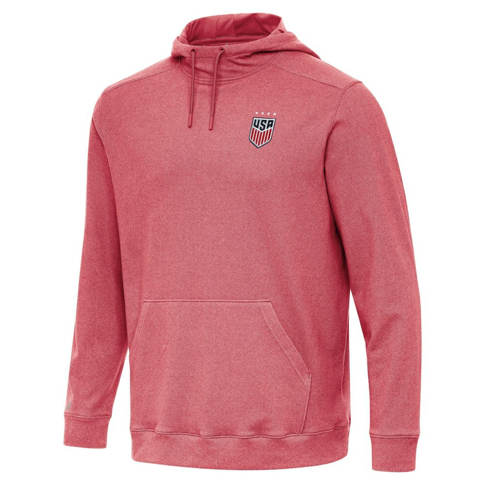 USWNT Antigua Cloud Pullover Hoodie - Heather Red cheap