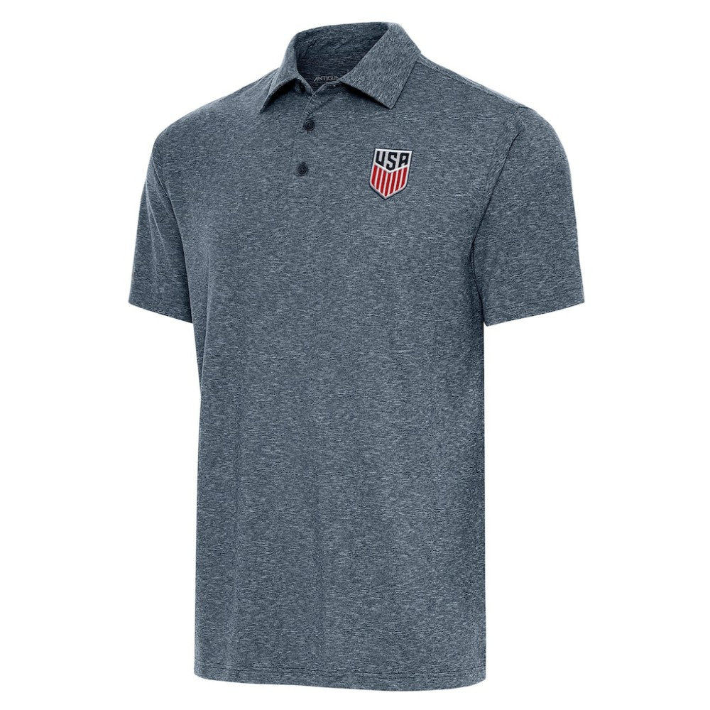 USMNT Antigua Par 3 Polo - Heather Navy for sale