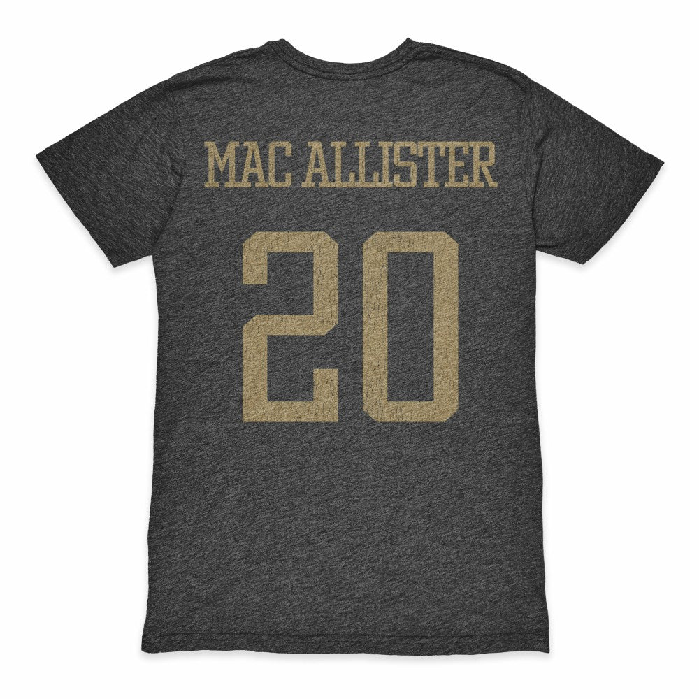 Alexis Mac Allister Argentina National Team 1863FC Player Retro Tri-Blend T-Shirt - Heather Black on sale