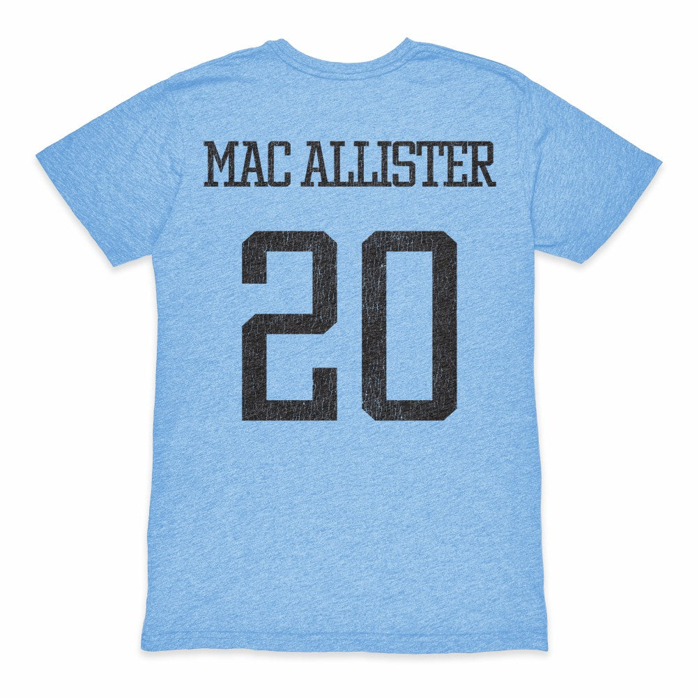 Alexis Mac Allister Argentina National Team 1863FC Player Retro Tri-Blend T-Shirt - Light Blue discount