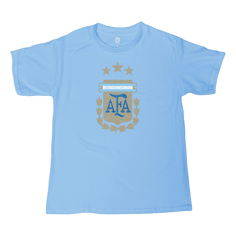 Argentina National Team 1863FC Youth Badge T-Shirt - Light Blue cheap