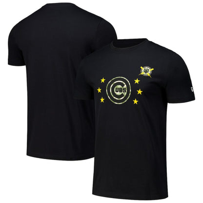 Chicago Cubs 2024 Armed Forces Day T-Shirt - Black | New Era
