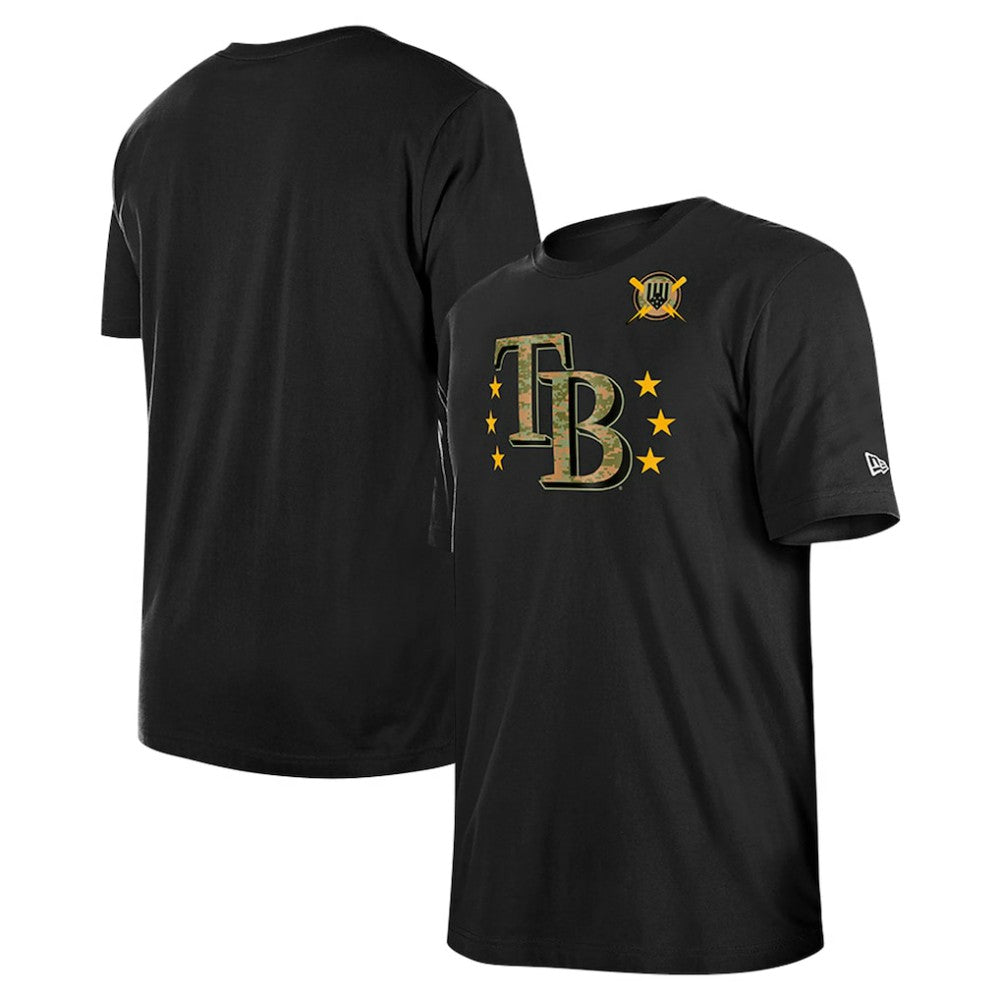 Tampa Bay Rays 2024 Armed Forces Day T-Shirt - Black | New Era