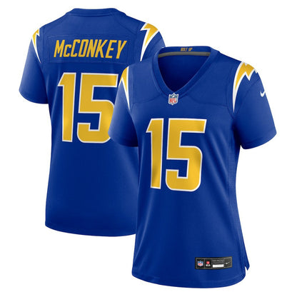 Ladd McConkey Los Angeles Chargers Women's Alternate Game Jersey - Royal | Nike on sale