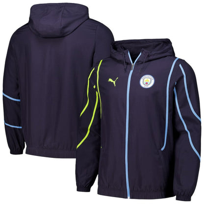 Manchester City 2024/25 Pre-Match Anthem dryCELL Full-Zip Hoodie Jacket - Navy | Puma online