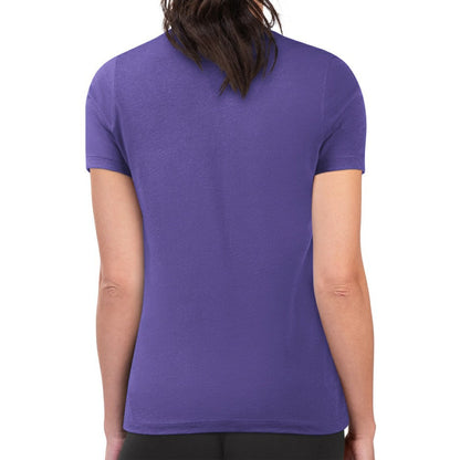 Colorado Rockies G-III 4Her by Carl Banks Women's Super-Slim Fit Lightweight Team Logo Graphic T-Shirt - Purple