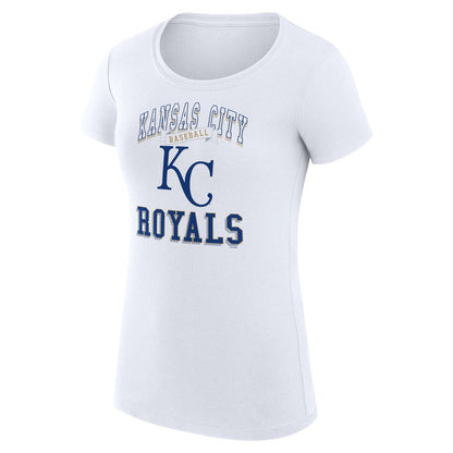 Kansas City Royals G-III 4Her by Carl Banks Women's Super-Slim Fit Lightweight Team Logo Graphic T-Shirt - White