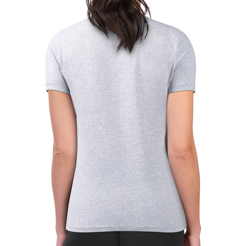 Minnesota Twins G-III 4Her by Carl Banks Women's Super-Slim Fit Lightweight Team Logo Graphic T-Shirt - Heather Gray