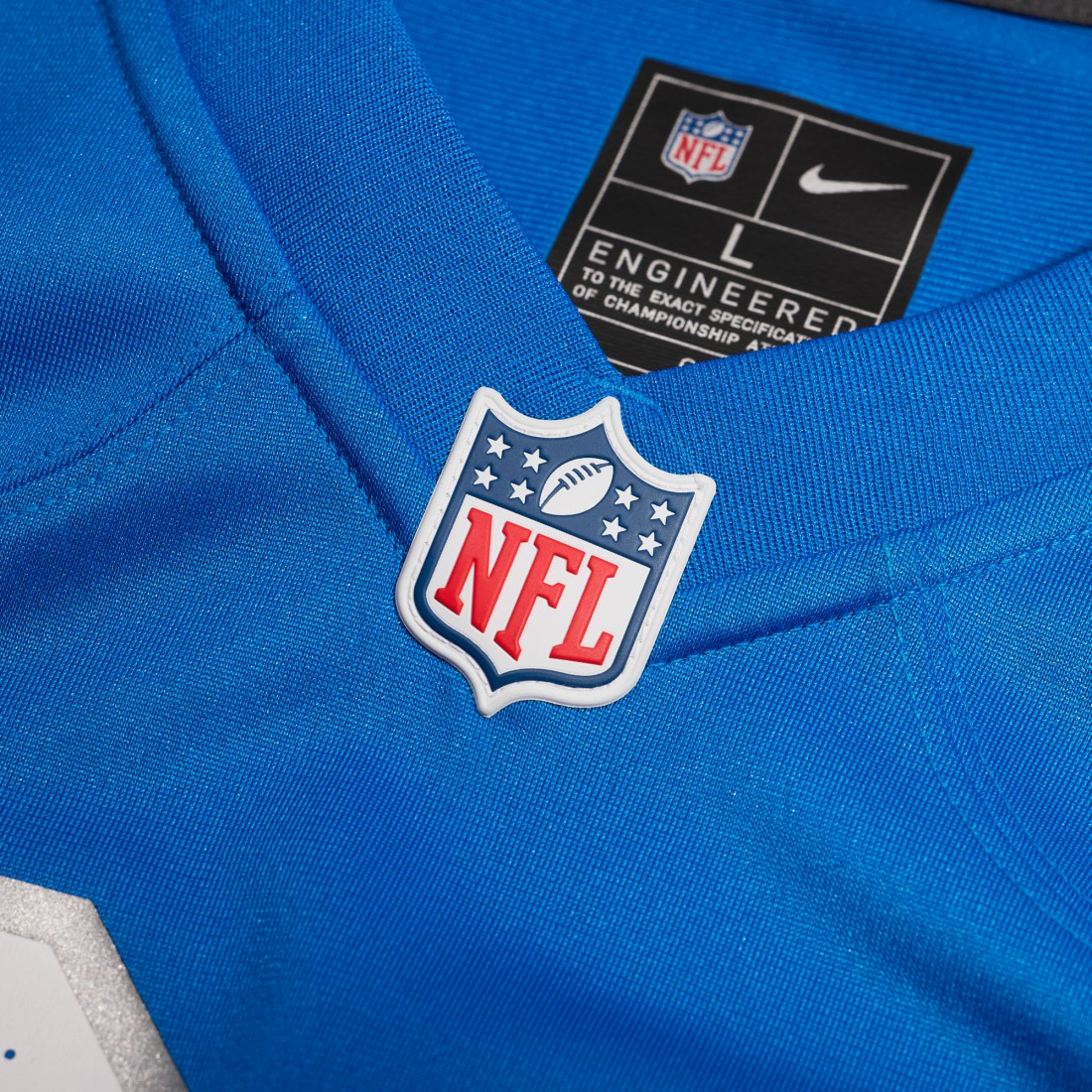 Christian Mahogany Detroit Lions Team Game Jersey - Blue | Nike for sale