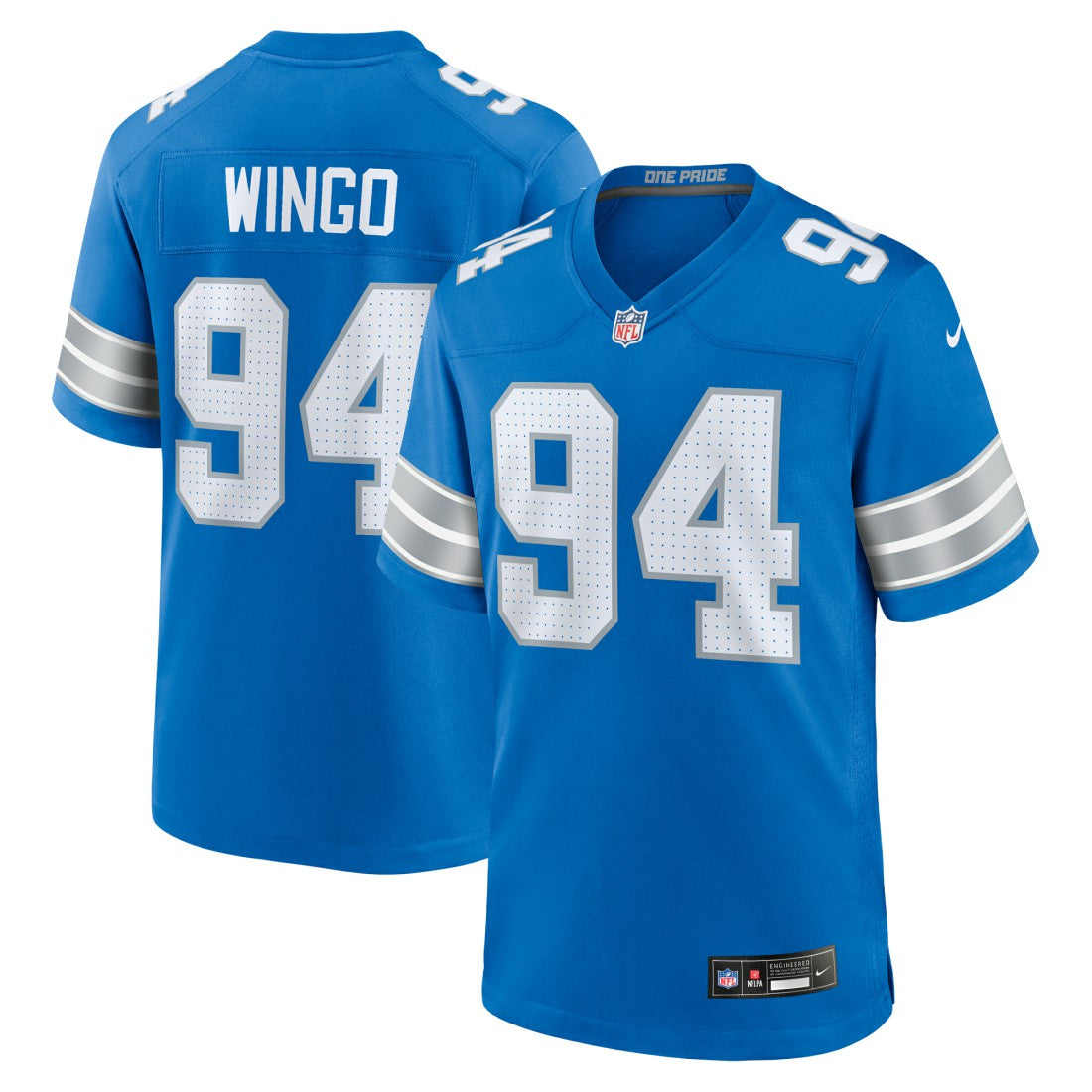 Mekhi Wingo Detroit Lions Team Game Jersey - Blue | Nike discount