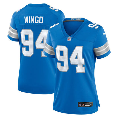Mekhi Wingo Detroit Lions Women's Team Game Jersey - Blue | Nike outlet