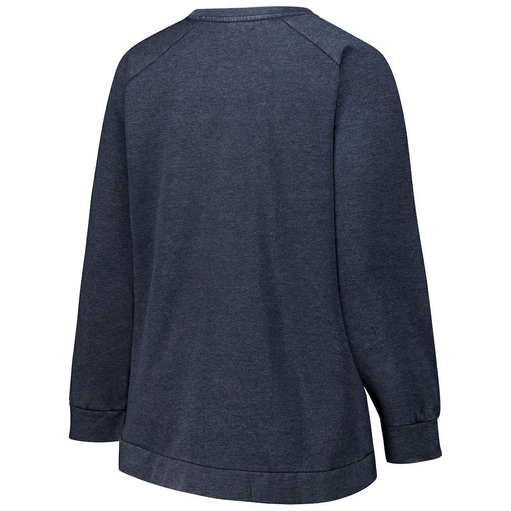 Chicago Bears Profile Women's Plus Size Acid Wash Raglan Sweatshirt - Navy cheap