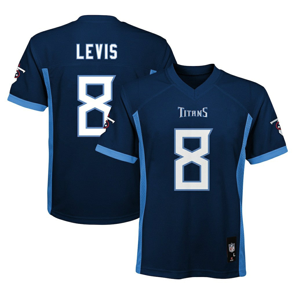 Will Levis Tennessee Titans Youth Replica Player Jersey - Navy outlet