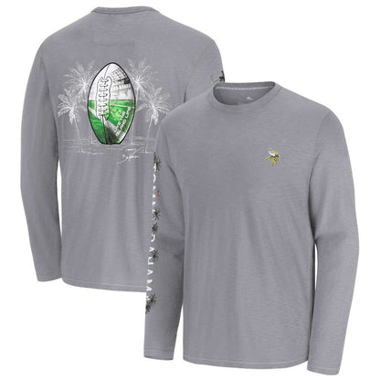 Minnesota Vikings Oasis Endzone Lux Long Sleeve T-Shirt - Gray outlet