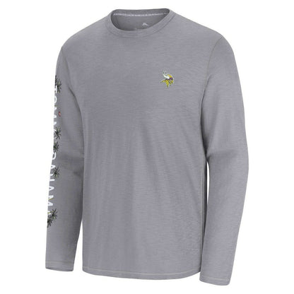 Minnesota Vikings Oasis Endzone Lux Long Sleeve T-Shirt - Gray outlet