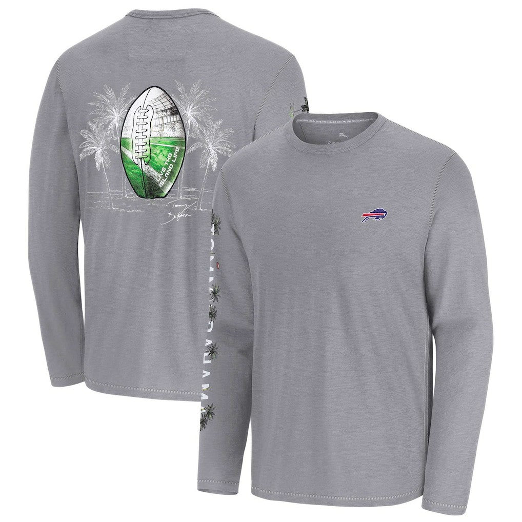 Buffalo Bills Oasis Endzone Lux Long Sleeve T-Shirt - Gray for sale