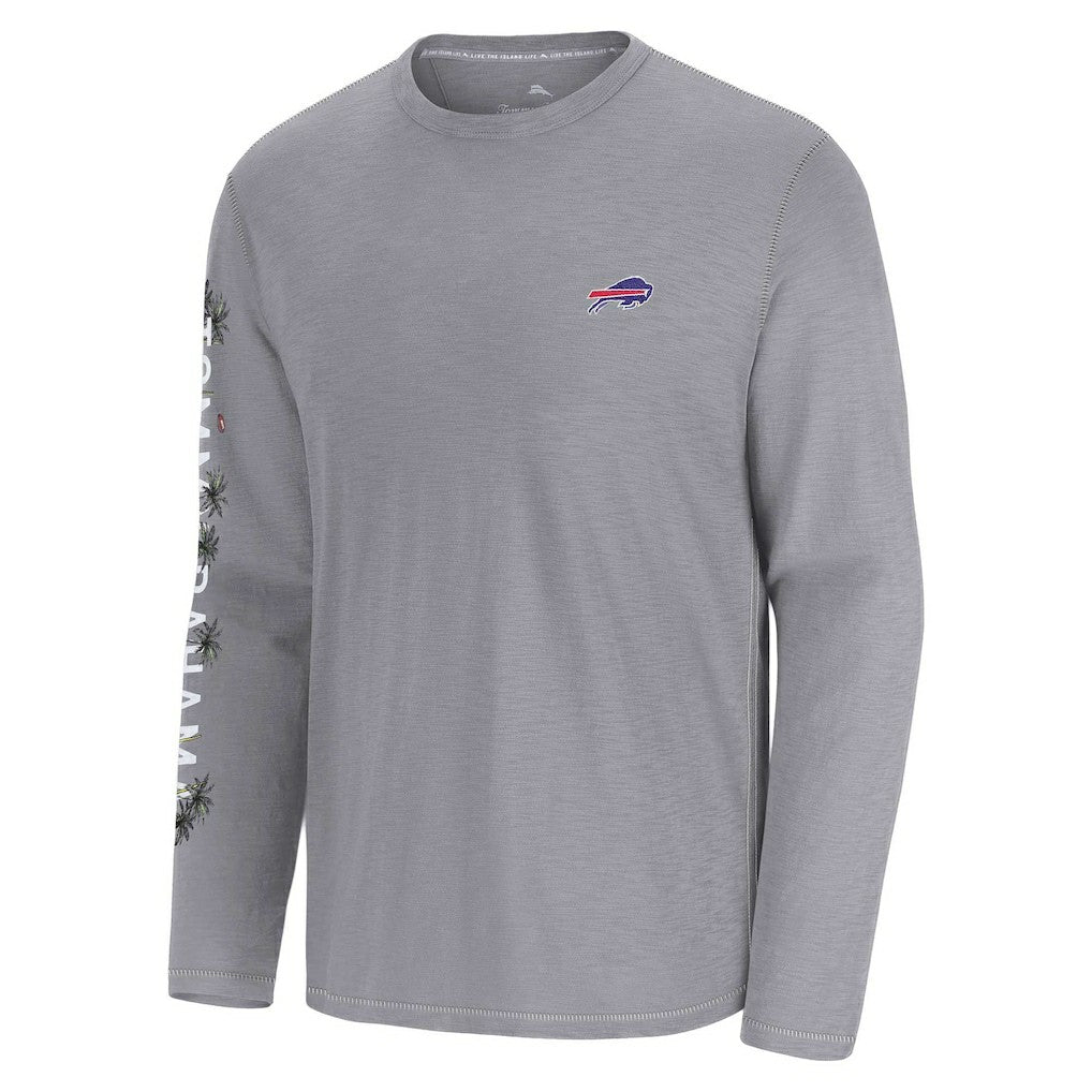 Buffalo Bills Oasis Endzone Lux Long Sleeve T-Shirt - Gray for sale