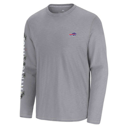 Buffalo Bills Oasis Endzone Lux Long Sleeve T-Shirt - Gray for sale
