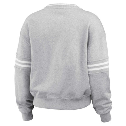 Tampa Bay Buccaneers WEAR by Erin Andrews Women's Cropped Pullover Sweatshirt - Heather Gray cheap