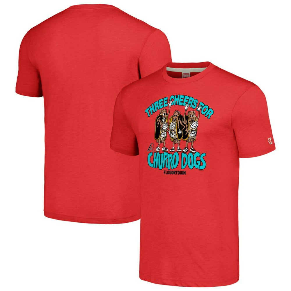 Arizona Diamondbacks MLB x Guy Fieri’s Flavortown Unisex Tri-Blend T-Shirt - Red
