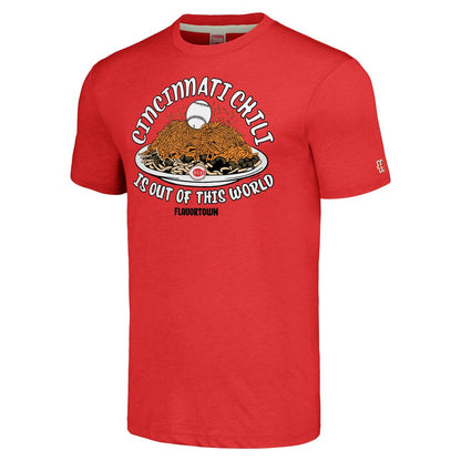 Cincinnati Reds MLB x Guy Fieri’s Flavortown Unisex Tri-Blend T-Shirt - Red