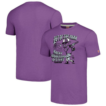 Colorado Rockies MLB x Guy Fieri’s Flavortown Unisex Tri-Blend T-Shirt - Purple