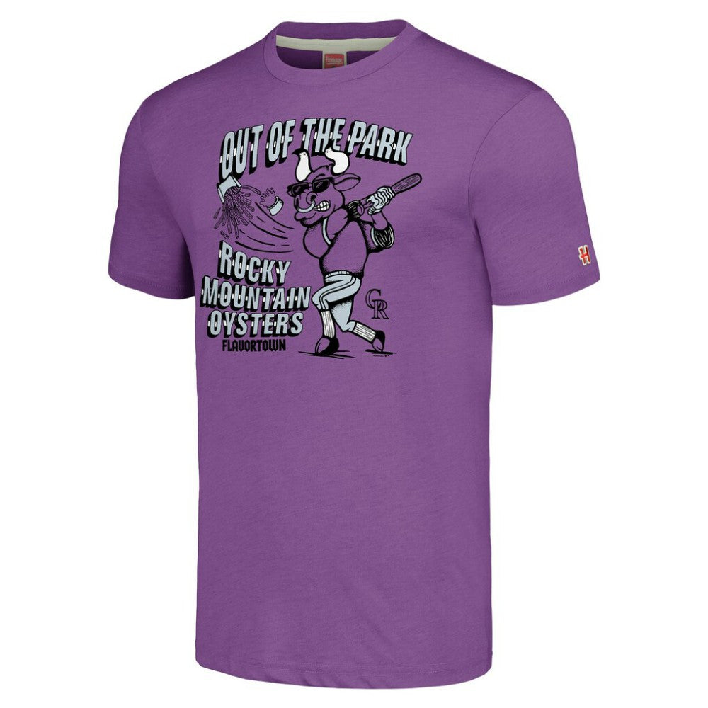 Colorado Rockies MLB x Guy Fieri’s Flavortown Unisex Tri-Blend T-Shirt - Purple