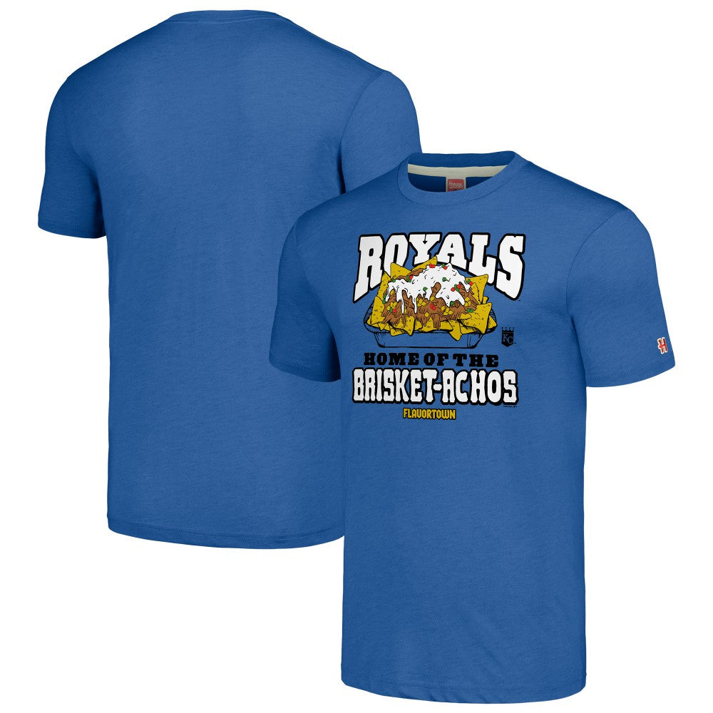 Kansas City Royals MLB x Guy Fieri’s Flavortown Unisex Tri-Blend T-Shirt - Royal