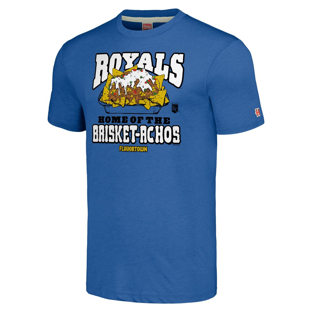 Kansas City Royals MLB x Guy Fieri’s Flavortown Unisex Tri-Blend T-Shirt - Royal