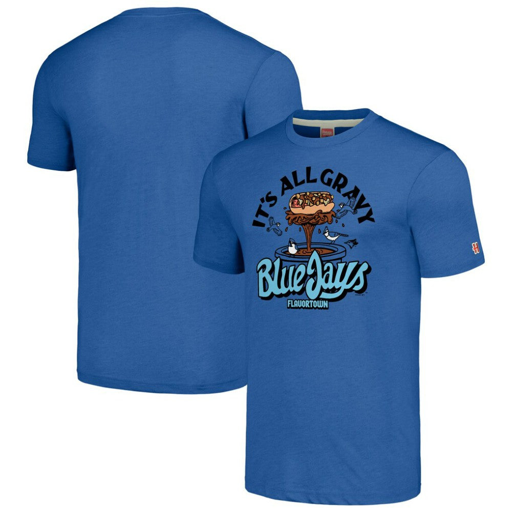 Toronto Blue Jays MLB x Guy Fieri’s Flavortown Unisex Tri-Blend T-Shirt - Royal