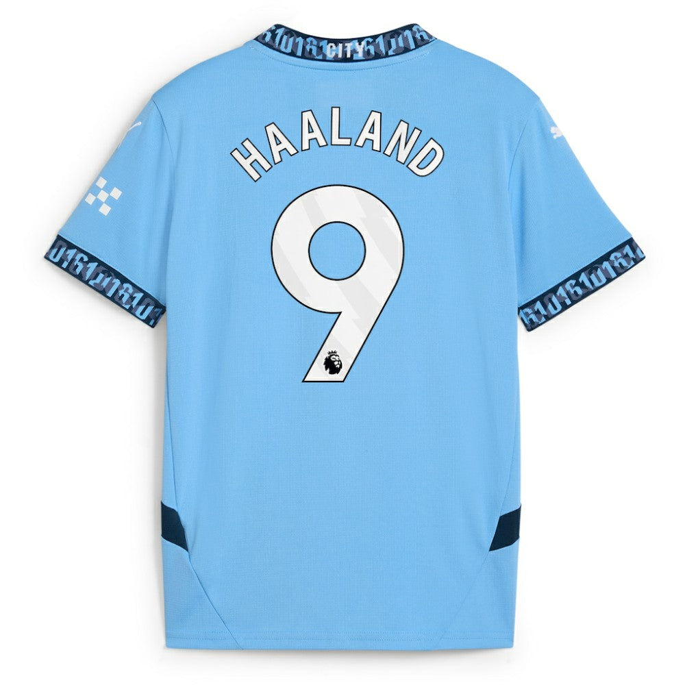 Erling Haaland Manchester City Youth 2024/25 Home Replica Player Jersey - Light Blue | Puma for sale