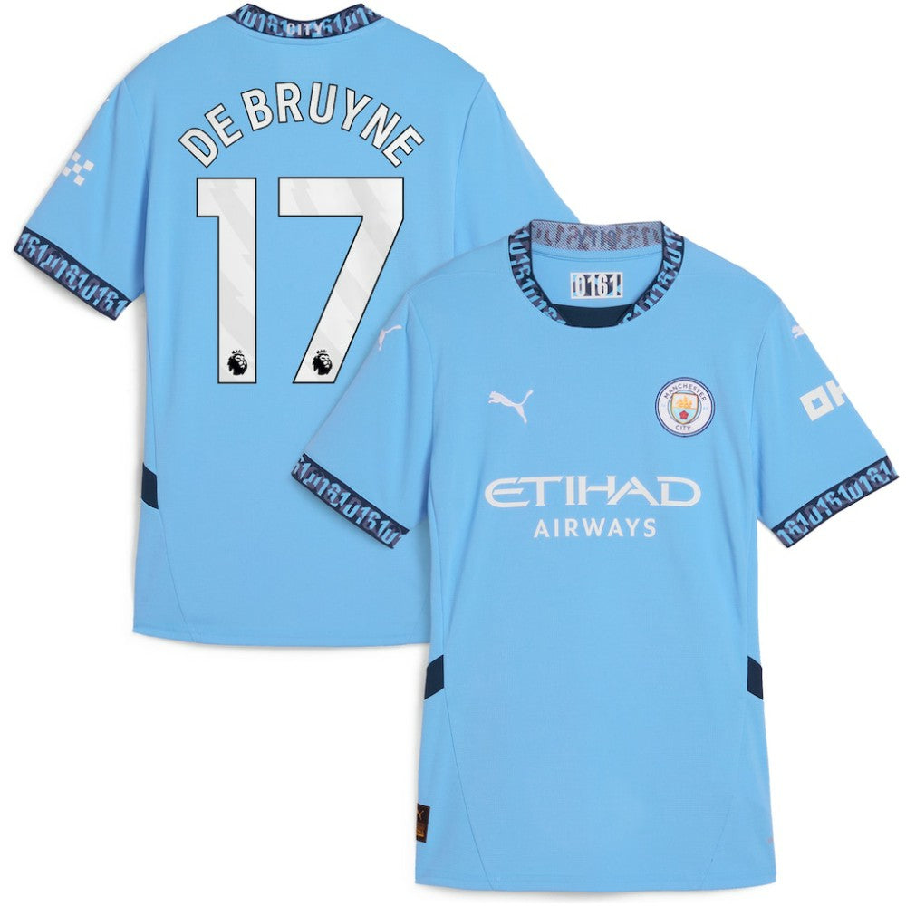 Kevin De Bruyne Manchester City Women's 2024/25 Home Replica Player Jersey - Light Blue | Puma discount