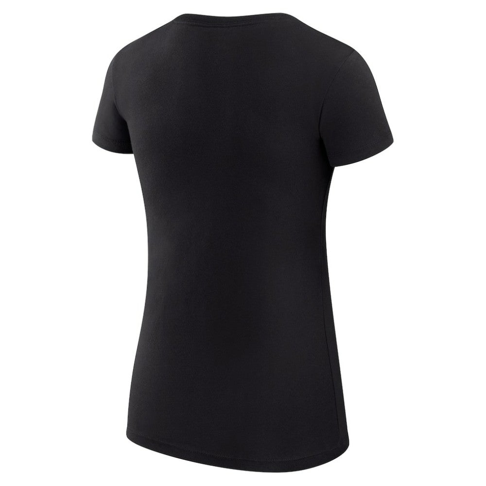 Arizona Diamondbacks G-III 4Her by Carl Banks Women's Super-Slim Fit Lightweight Leopard Heart T-Shirt - Black