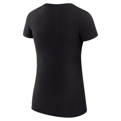 Arizona Diamondbacks G-III 4Her by Carl Banks Women's Super-Slim Fit Lightweight Leopard Heart T-Shirt - Black