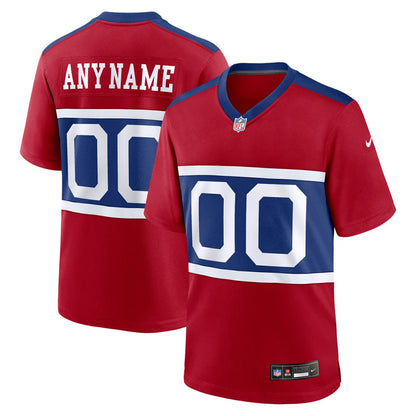 New York Giants Alternate Game Custom Jersey - Century Red | Nike on sale